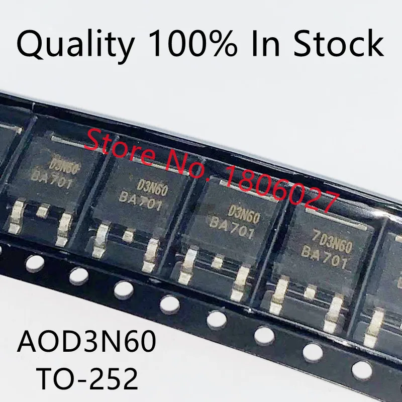 

Send free 50pcs AOD414 / AOD3N60 / AOD420 / AOD242 / AOD604 TO-252 MOS tube field effect transistor