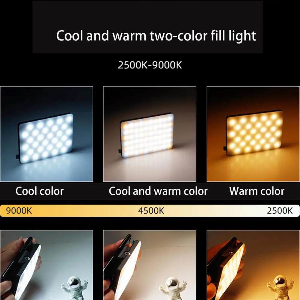 

V11se Video Light Mobile Phone Computer Photography Fill Camera Lighting Panel Outdoor Portable Photo Video Live Fill Light