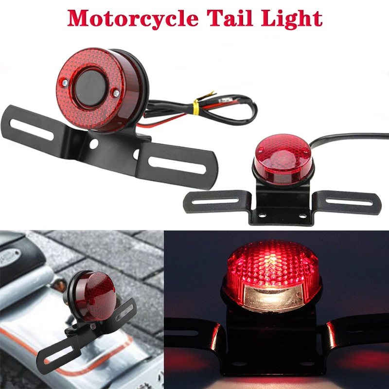 Задний фонарь мотоцикла задний стоп-сигнал в стиле ретро красные стоп-сигналы с