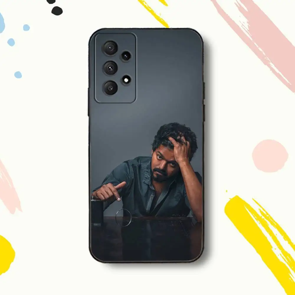 Фото Чехол для телефона T-Thalapathy Singer VijayS для Samsung Galaxy A 80,72,73,91,53,22,51,52,5G,Plus,J,Note Soft Black Cover №4