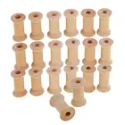 100 шт. деревянные пустые нитки катушки DIY катушка швейная катушка инструмент натуральный цвет оптовая продажа для швейных лент