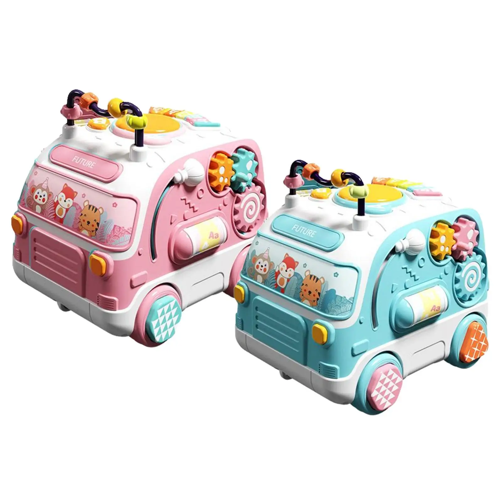 

Music Bus Toy W/ Light Gear Linkage Musical Instrument Toy for Birthday Gifts Baby