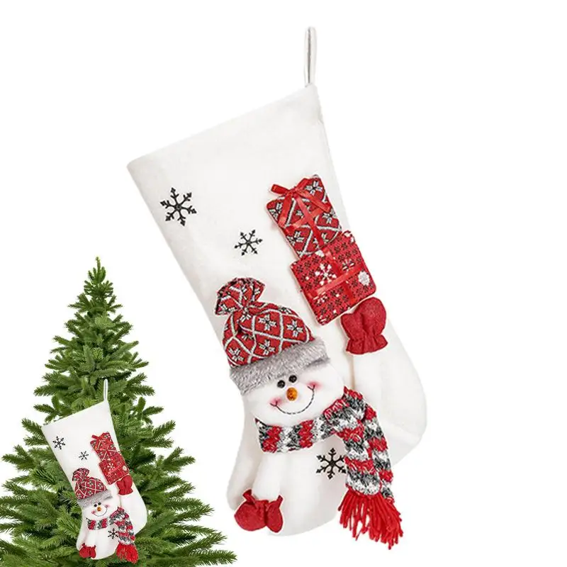 

Christmas Stockings Christmas Tree Ornaments Stockings Christmas Socks With Christmas Decorations For Family Holiday Fireplace