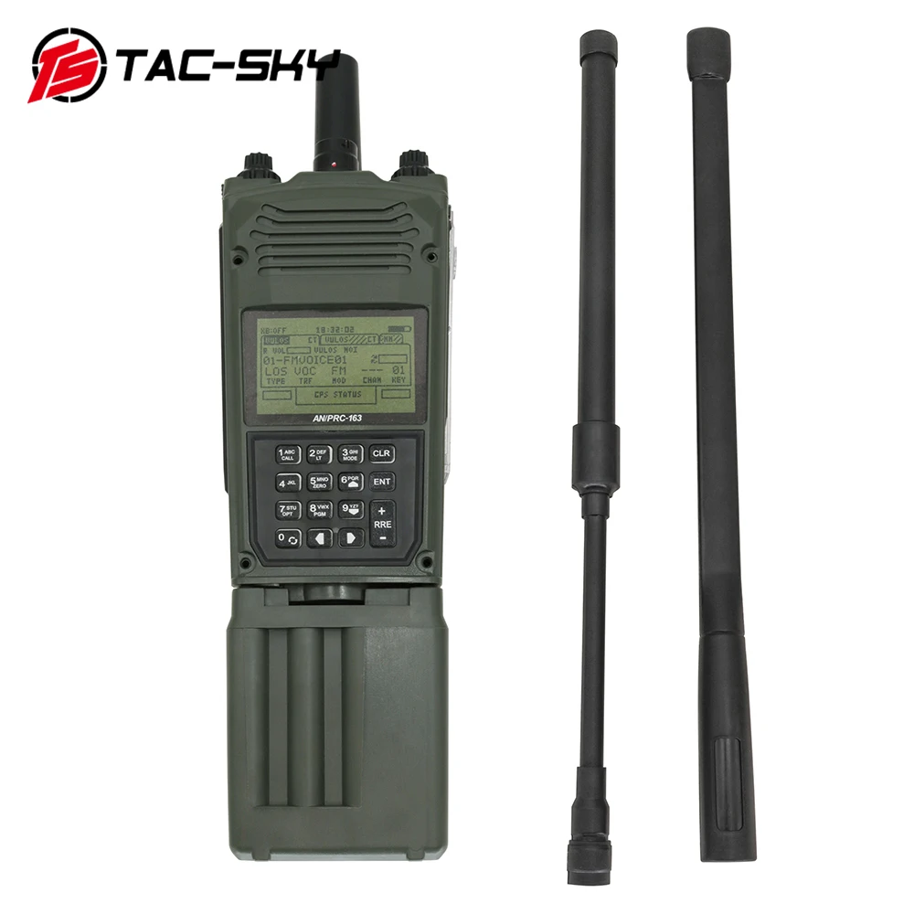 TS TAC-SKY Tactical PRC-163 Harris Military Radio Dummy Virtual Box PRC 163 Non-Functional Walkie Talkie Model For Baofeng UV5R