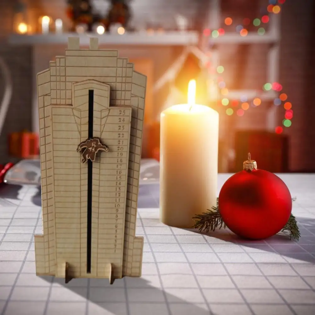 

Рождественский календарь, модный интерактивный календарь с ровной поверхностью для семейного собрания, для домашнего использования