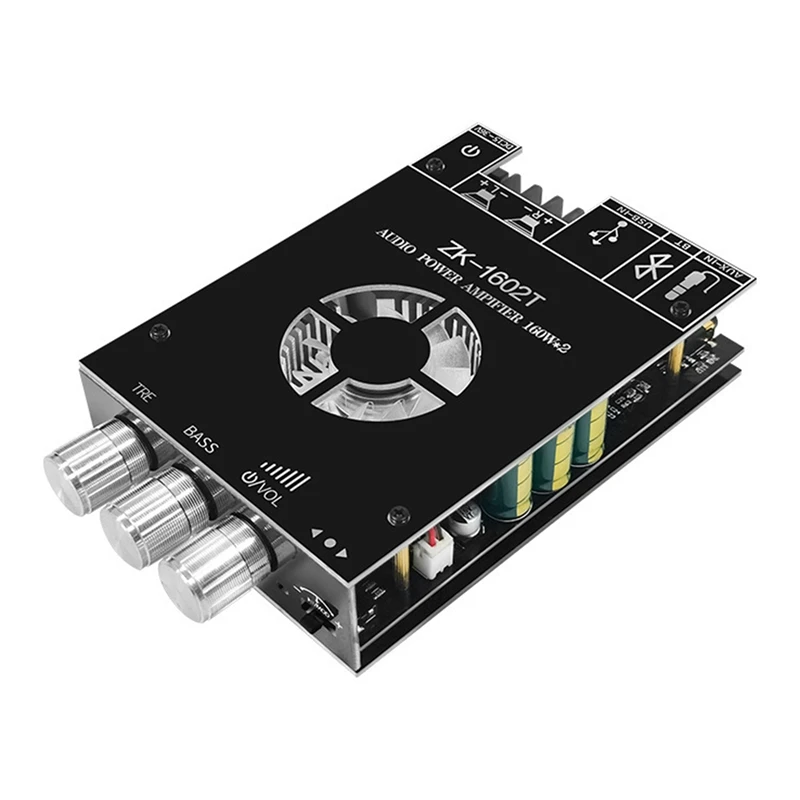 ZK-1602T Bluetooth цифровой модуль усилителя мощности 2X160W TDA7498E 2 0 каналов аудио Плата
