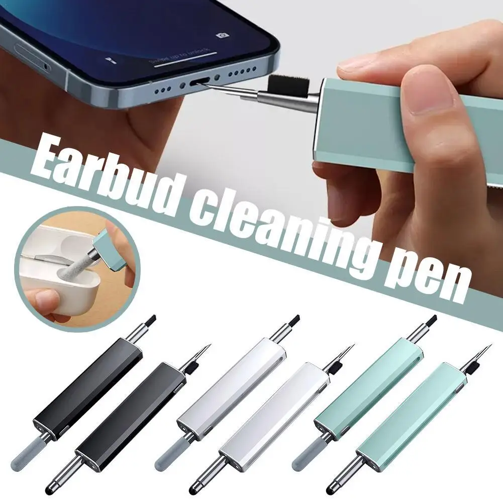 

4 In 1 Cleaner Kit With Pen For Airpods Bluetooth Earbuds Cleaning Pen Brush For Earbud Wireless Bluetooth Case Cleaning Tools