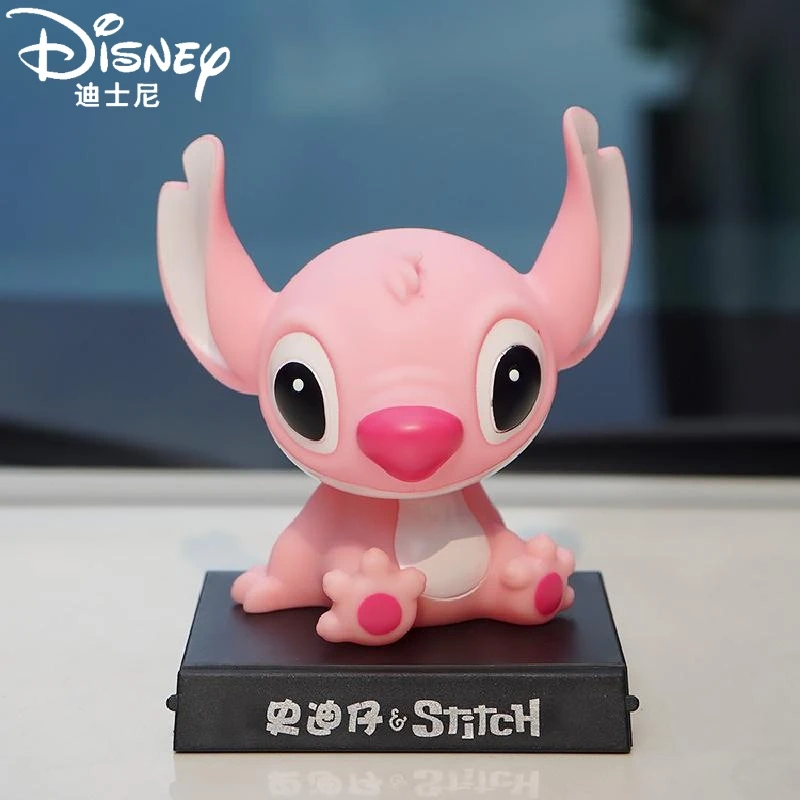 

10cm Disney Stitch Anime Figure Cartoon Kawaii Shaking Head Doll Model Car Interior Boutique Gift Cute Decoration Model Kids Toy