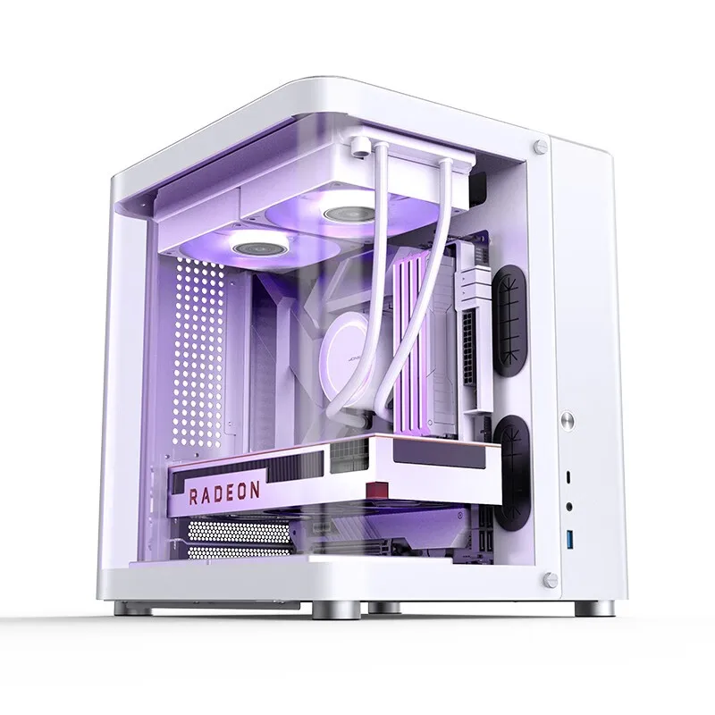 

Фотообои/ITX, мини-ПК с кольцом из закаленного стекла, прозрачная, максимальная поддержка охладителя 160 мм и водяного охлаждения 240 мм