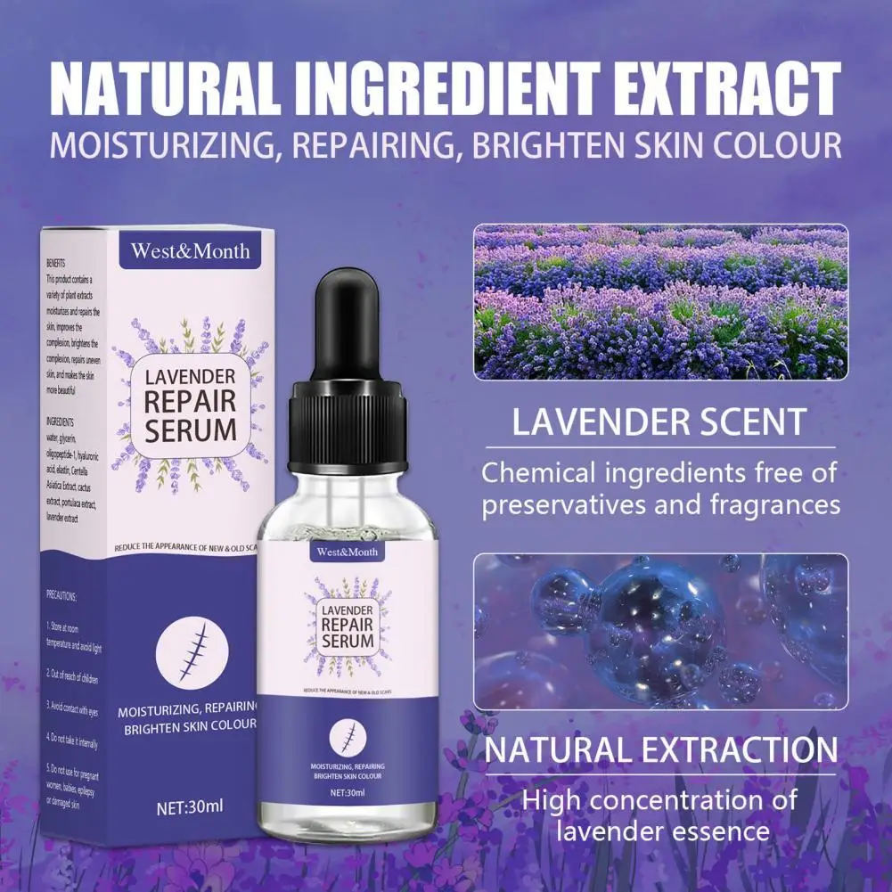 

30ml Scar Essence Useful Lavender Scar Care Serum Natural Gentle Scar Repair Serum