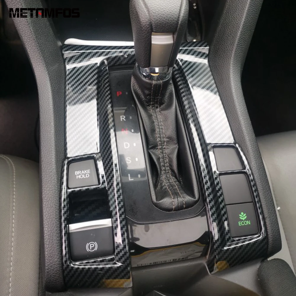 Крышка коробки переключения передач из углеродного волокна для Honda Civic 2016-2020 2021
