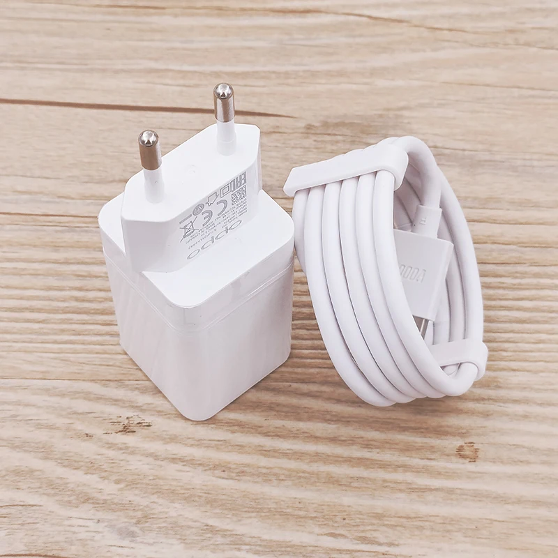 

Original OPPO 20W VOOC Charger 5V/4A EU Fast Charging Adapter Type-C Cable For OPPO R17 Find X3 X2 Pro Reno 6 5 Pro Ace 2 A91 K3