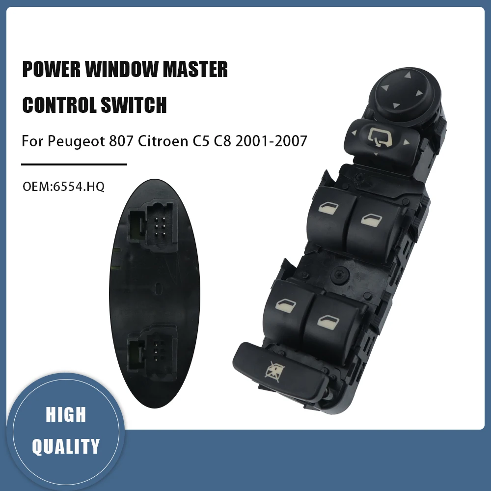 

Электрический главный переключатель окна, регулятор подъемника, консоль управления, автомобильные автозапчасти для Peugeot 807 Citroen C8 2002-2008 C5 2001-2007