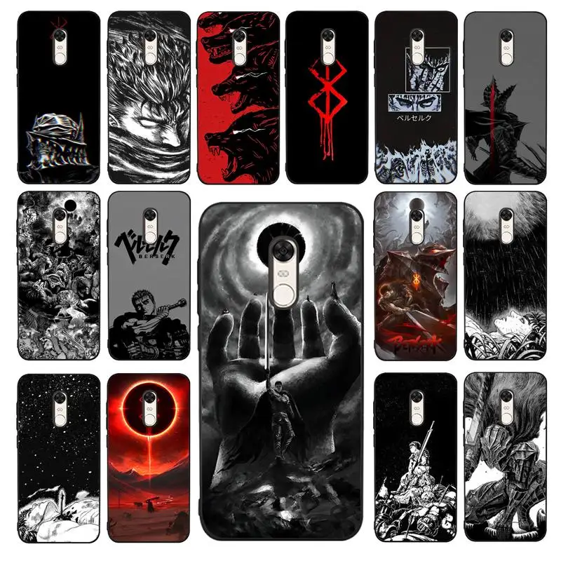 

Hot Anime Berserker Phone Case for Redmi 5 6 7 8 9 A 5plus K20 4X 6 cover