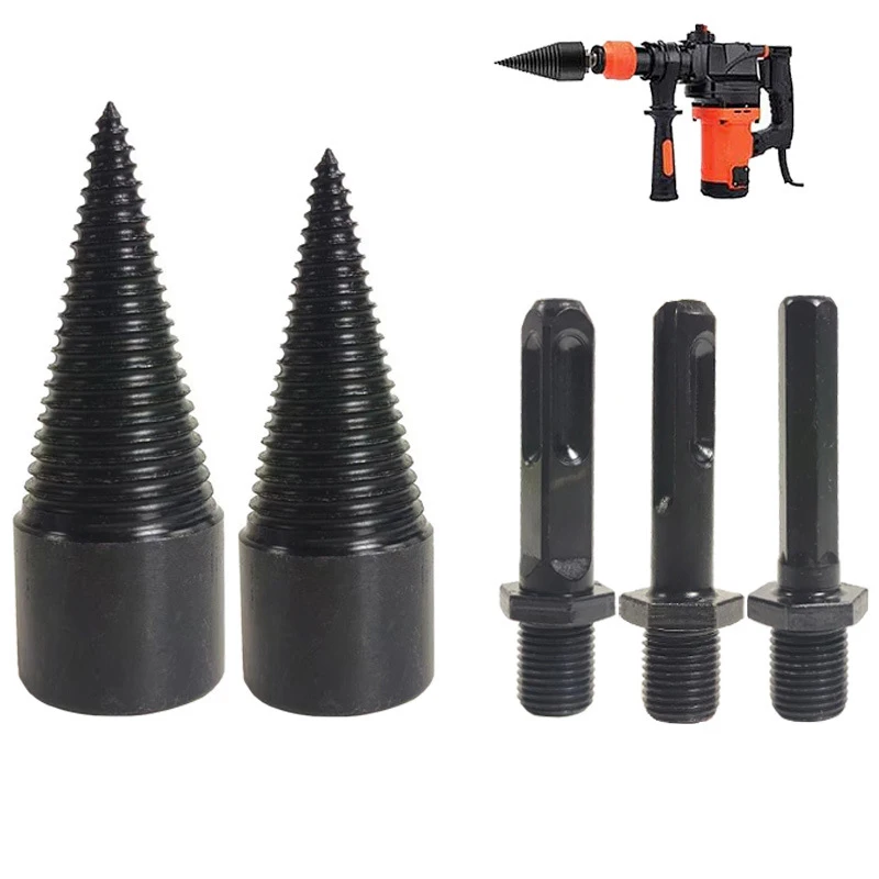 5 шт. высокоскоростной стальной сплиттер для дрова конусное сверло круглое