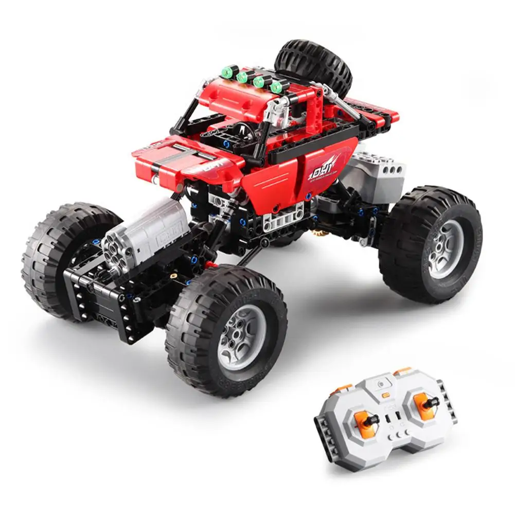 

Building Blocks Remote Control Car Toys Suspension System + High-horsepower Motor Climbing Off-road Vehicle Model Gifts For Kids
