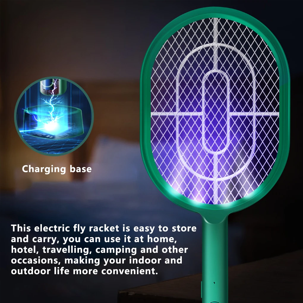

Electric Fly Swatter Bug Zapper LED USB Mosquito Racket Fly Killer Household Mosquito Swatter Zapper Trap Insect Pest Control