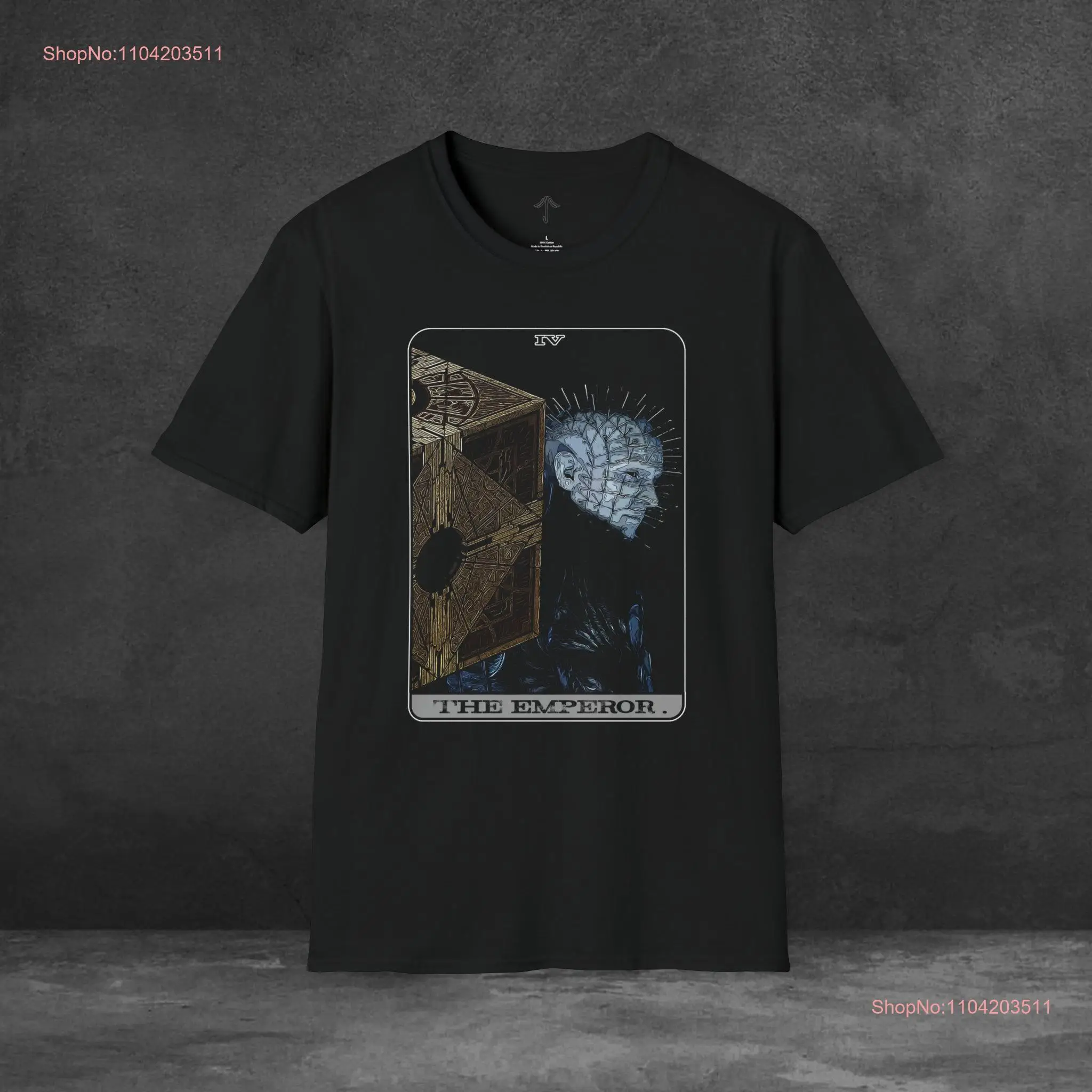 04 The Emperor Hellraiser Pinhead Horror TaroT T Shirt long or short sleeves