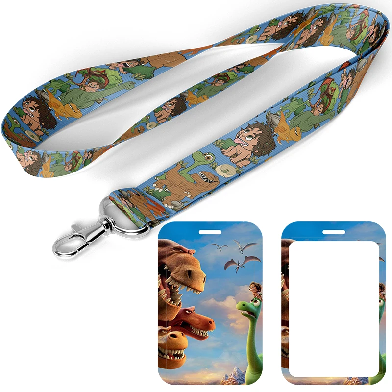 

D1544 Cartoon dinosaur Neck Strap Lanyards Keychain Badge Holder ID Credit Card Pass Hang Rope Lariat Lanyard for Keys Gifts