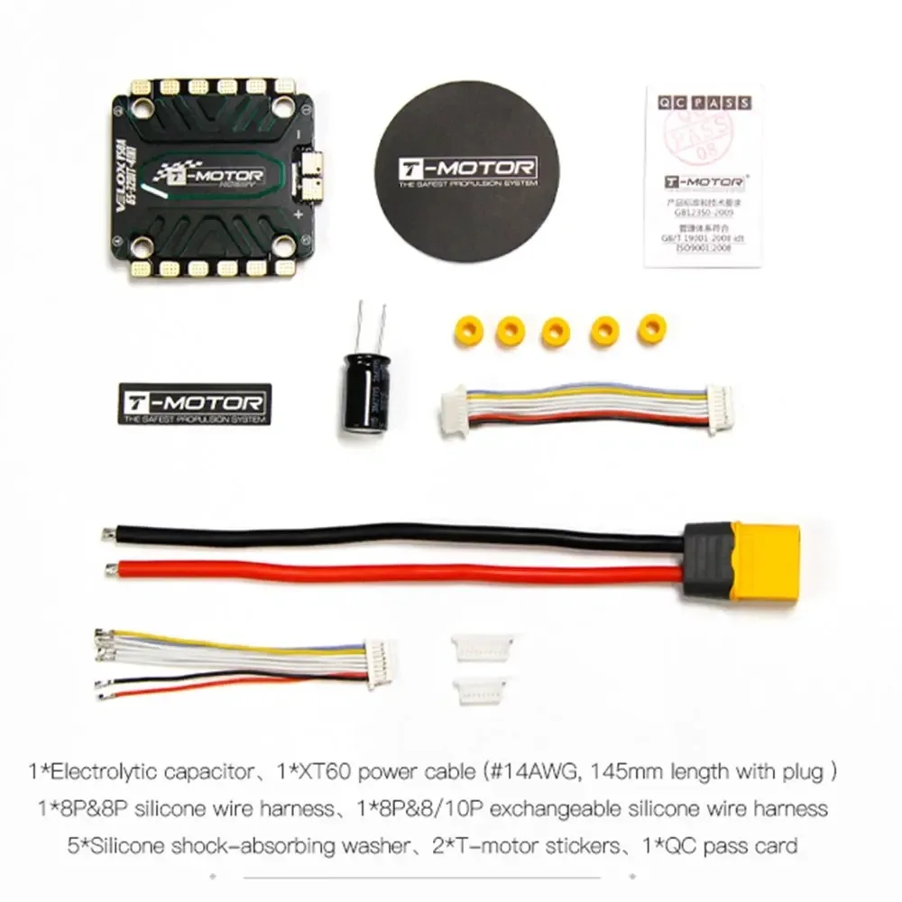 Фото T-Motor VELOX V50A ESC 50A 32-битный BLHELI32 3-6S Lipo с креплением 30,5 мм для FPV-дронов для гонок №3