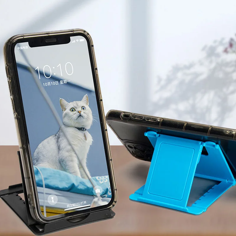 

Phone Holder Desk Stand For Your Mobile Phone Tripod For iPhone Xsmax Huawei P30 Xiaomi Mi 9 Plastic Foldable Desk Holder Stand