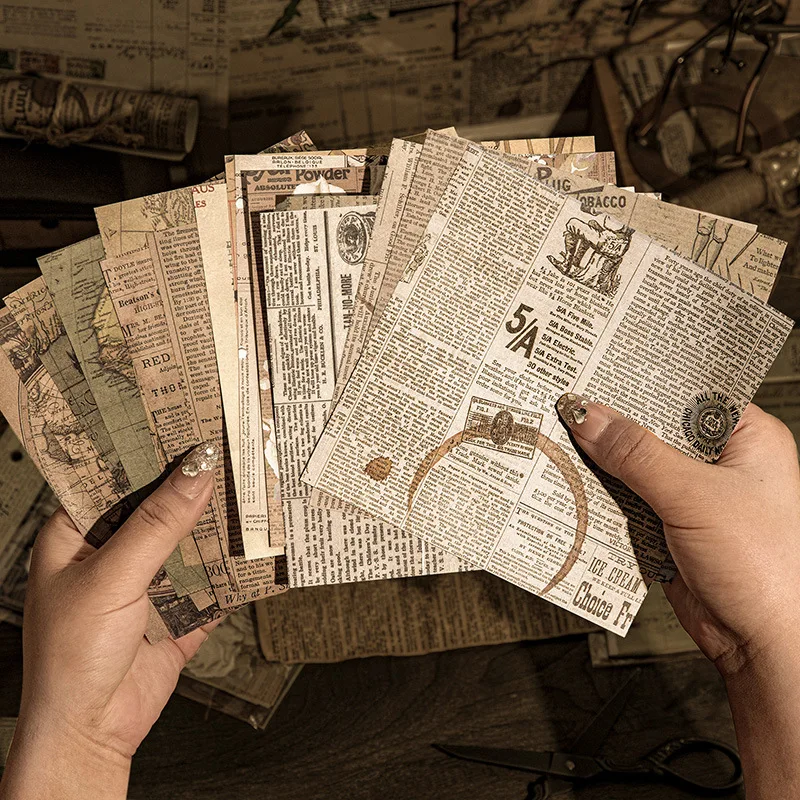 Ретро-плакат из сшитого материала крафт-бумага сделай сам нежелательный журнал