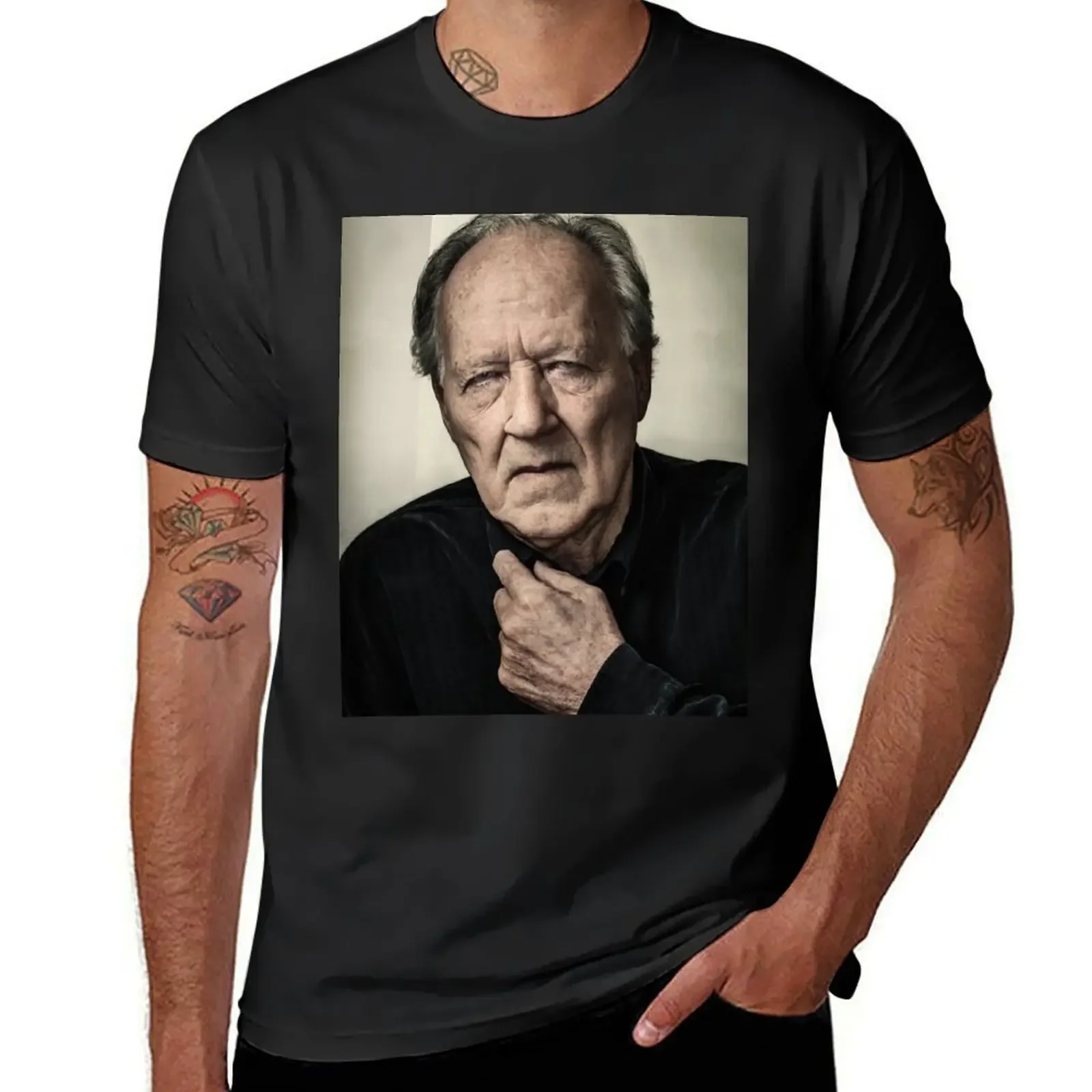 Футболка Werner Herzog забавные футболки большого размера с аниме для мужчин