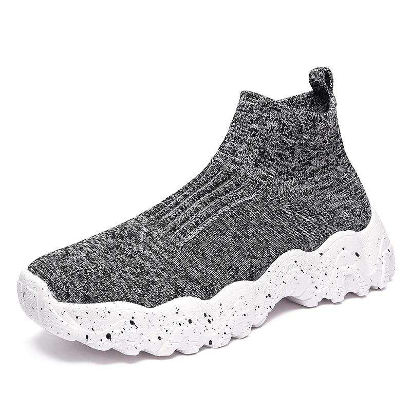 

DAFENP New flying woven MD sole high top shoes Couple socks shoes Sports casual shoes Running shoes Men women shoes 36-45