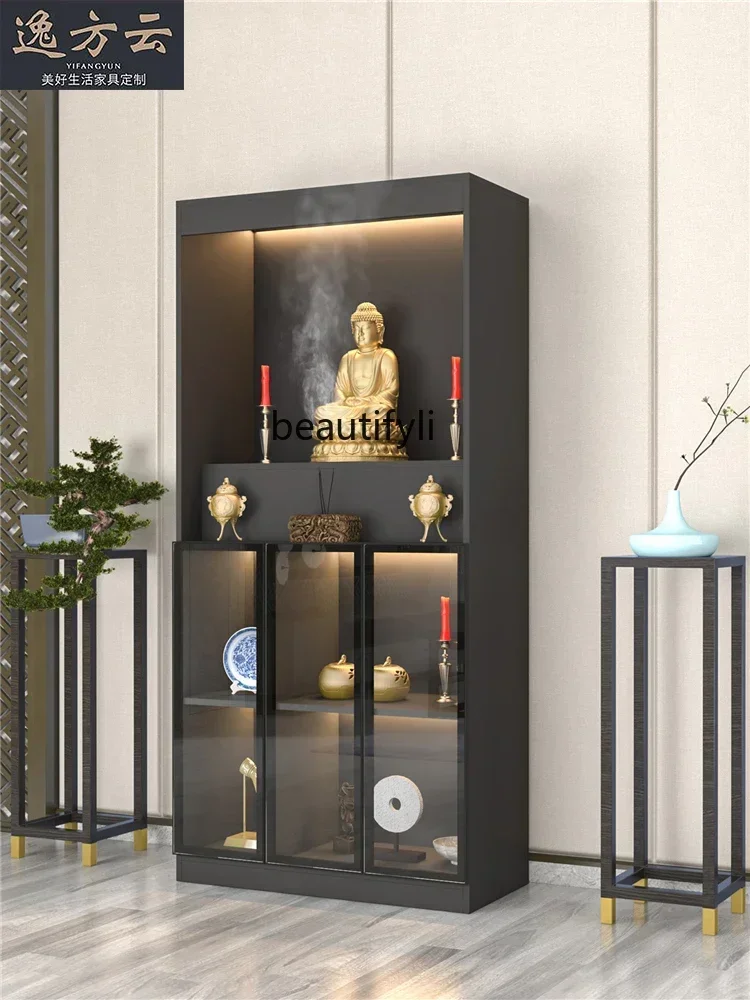 CXH Домашний современный стиль Двухдверный шкаф для одежды Шкаф Будды Алтарь