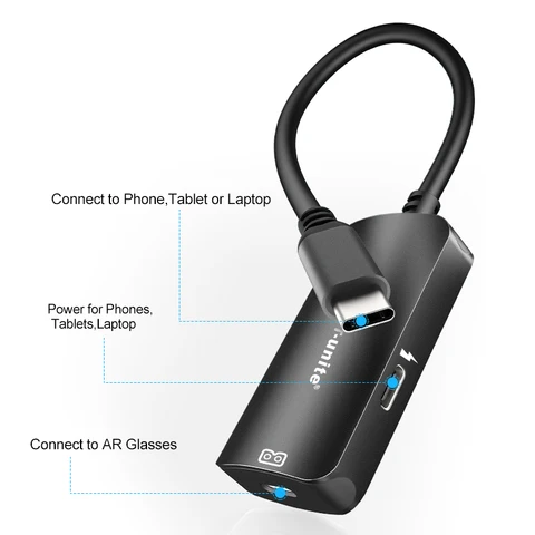 ULT－unite Адаптер USB-C в C 4k  для очков AR