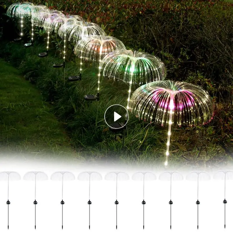 

Solar Jellyfish Light RGB Colors Changing Waterproof Decor Beautiful Flower Lights Landscape Walkway Solar Garden Lights Outdoor