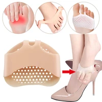 12pcs silicone forefoot pads metatarsal pads toe separation pads foot protector support soft hallux valgus gel unisex foot care