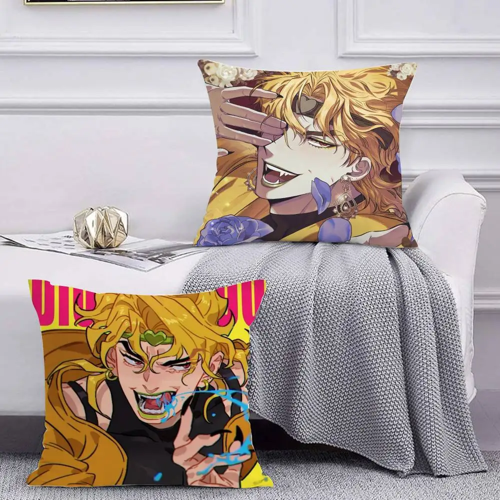 Фото Наволочка для подушки JoJo's Bizarre Adventure Dio Brando, чехол для декоративной подушки, наволочка для автомобиля или дивана №2