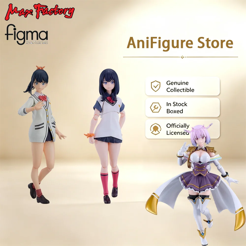 Фото Оригинальная фигурка Max Factory Figma Gridman Universe Рикка Такарада Аканэ Синджо, модель из аниме, коллекционная игрушка. №3