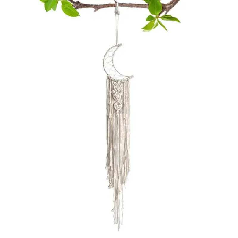 

Dream Catchers Star And Moon Dream Catcher With Tassels Handmade Traditional Circular Net For Wall Hangings Decor Bedroom Kids