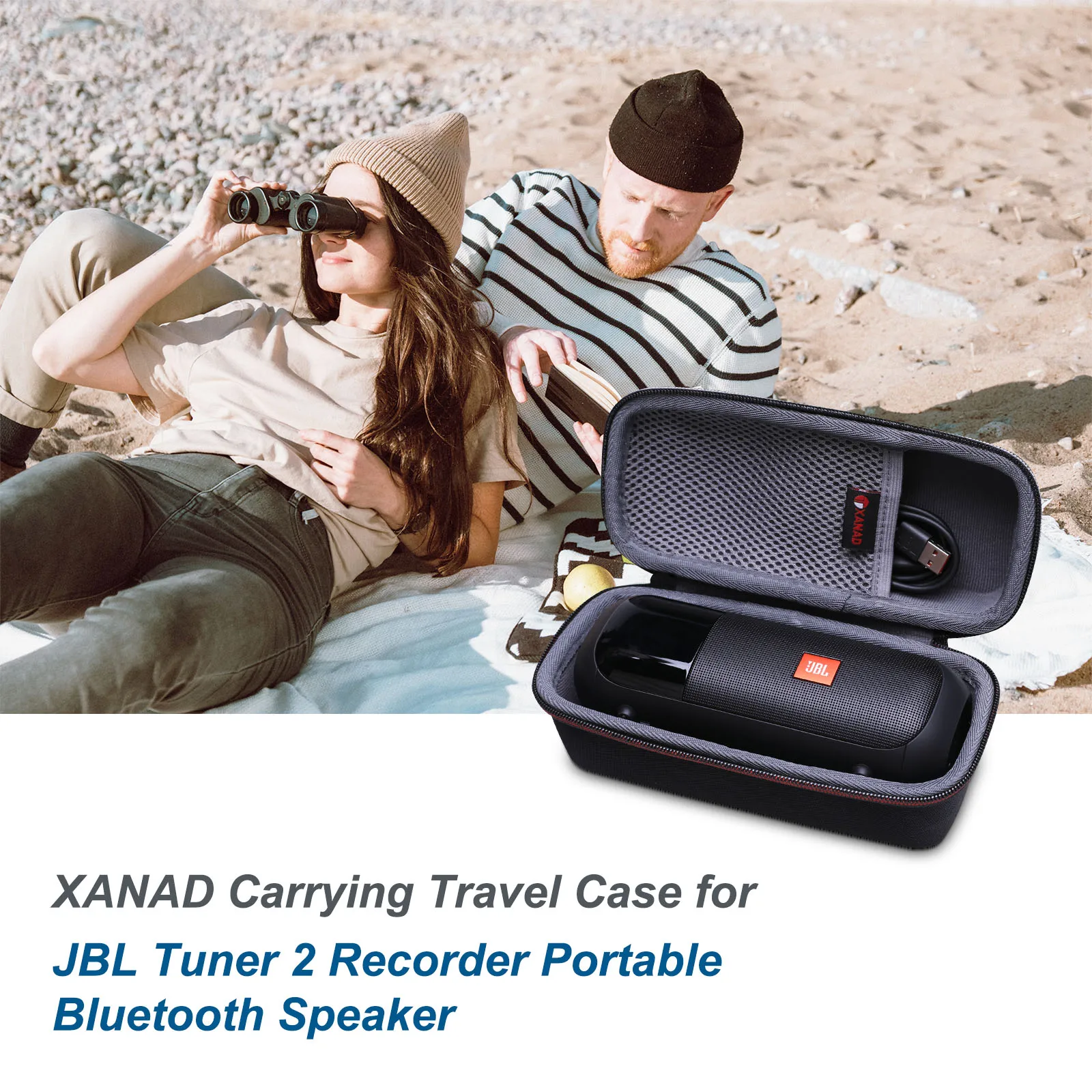

XANAD Hard Case for JBL Tuner 2 Recorder Portable Bluetooth Speaker