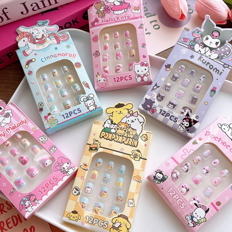 Детские наклейки для ногтей с милым принтом периферийные устройства в стиле