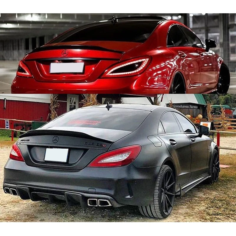Для Mercedes-Benz CLS W218 R/PSM/GT/AMG стиль задний спойлер из углеродного волокна крыло