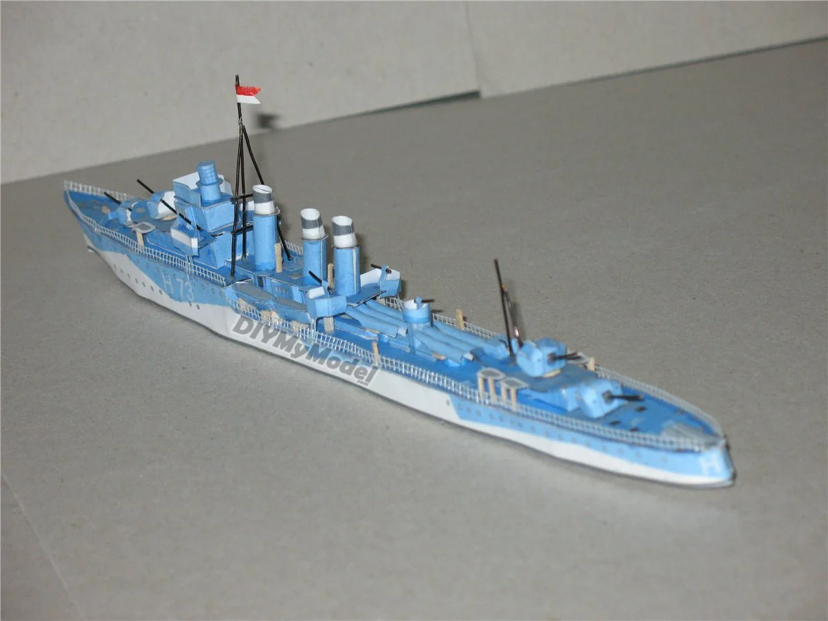 

DIYMyModeI Polish destroyer storm freighter Oberle German u-606DIY Handcraft Paper Model Kit Handmade ToyPuzzles Gift Movie prop