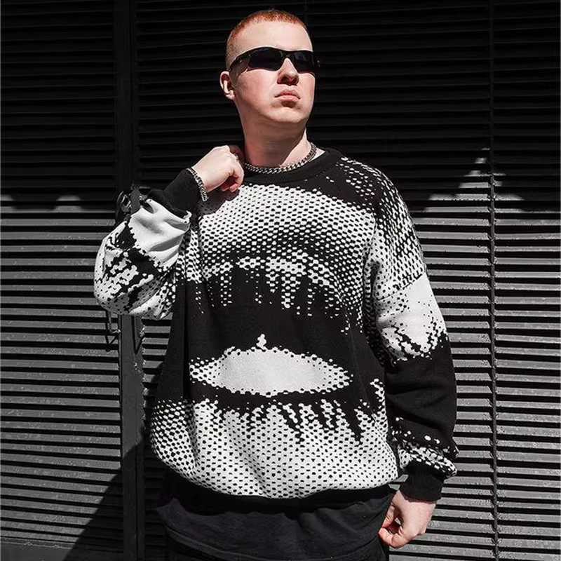 Свитер мужской/женский трикотажный в стиле хип-хоп