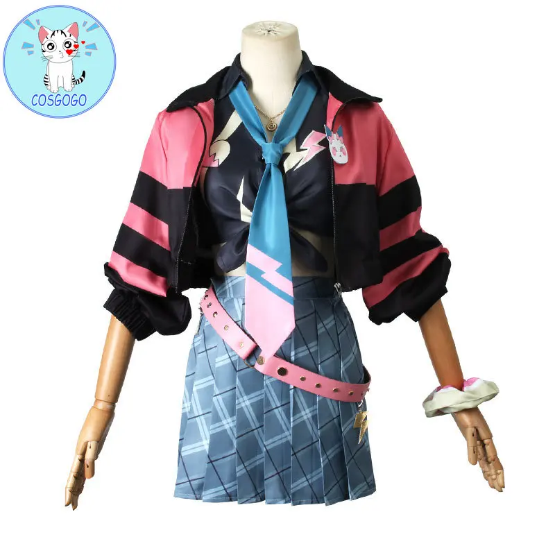 

Женский костюм для косплея nimisanji Vtuber EN xсоли котока торахим костюм на Хэллоуин Аниме Kotoka игровые наряды