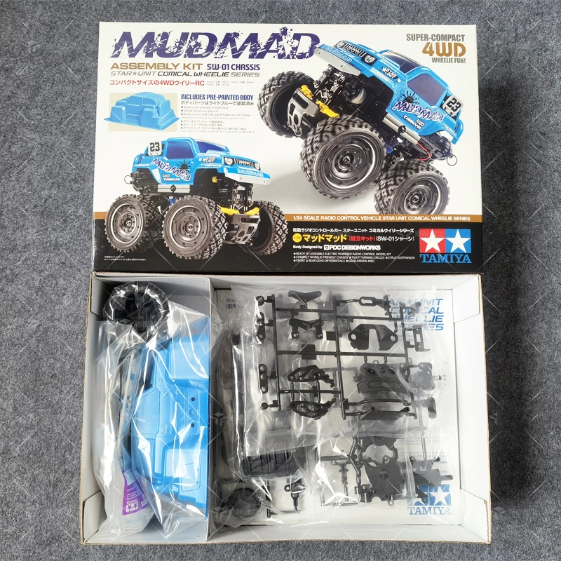 TAMIYA RC Car 1/24 Head Up Bigfoot Climbing Off-road RC Crawler 4WD Mudmad SW01 57412 Model Toys