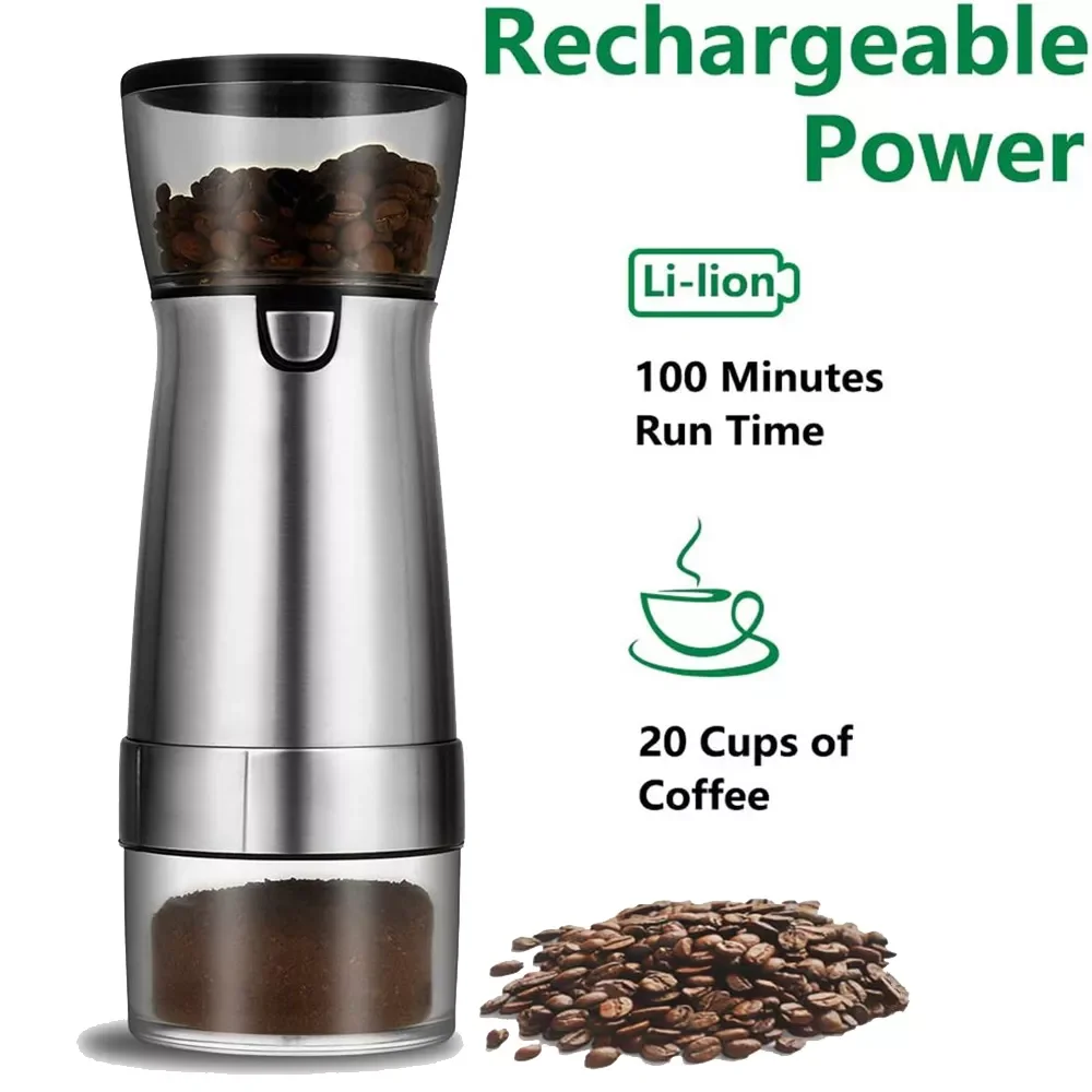 

Upgrade Portable Coffee Grinder TYPE-C USB Charge Profession Stainless Steel Grinding Core Coffee Beans Grinder