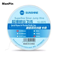 best priceultra fine silver wire jump fly line 0 007mm superfine precision flexible circuit dedicated ss 007e mobile phone repai