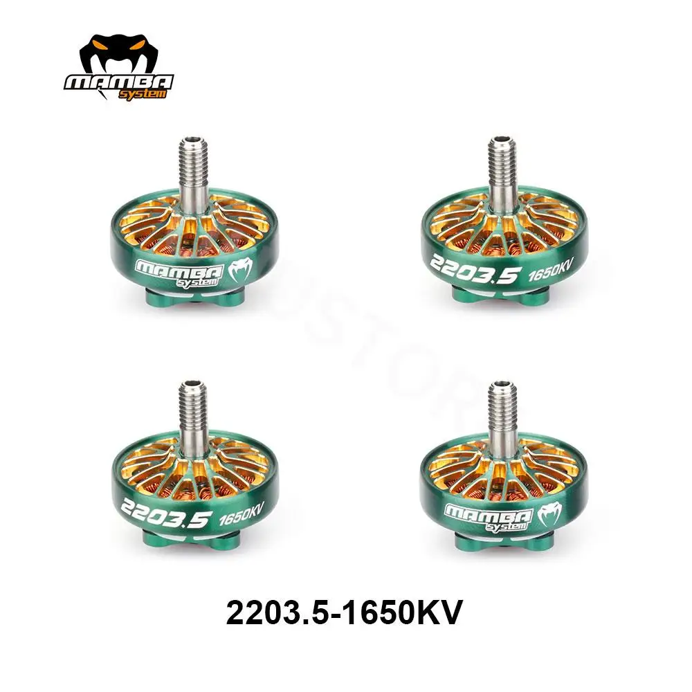 DIATONE MAMBA TOKA 2203,5 1650KV/2650KV/3300KV бесщеточный двигатель гоночный двигатель зеленый подходит для 5-дюймовых пропеллеров