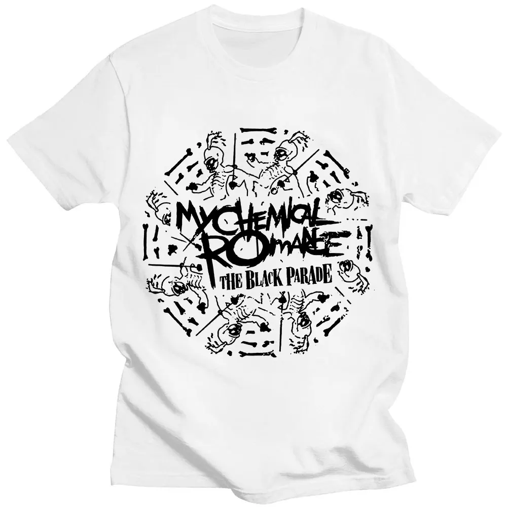 

Rock Band My Chemical Romance T Shirt Men Cotton Short Sleeve T-shirts The Black Parade Emo Rock Graphics T-shirt Top Streetwear