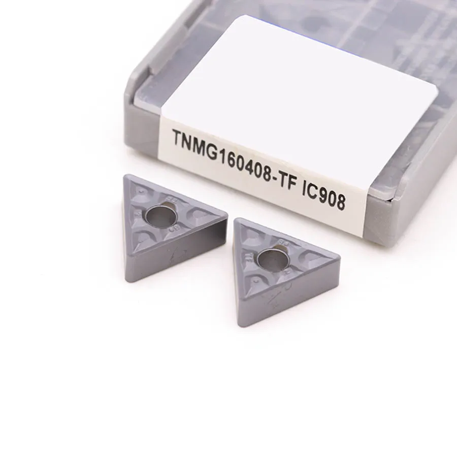 

10Pcs TNMG160408 TF IC907 TNMG160408 TF IC908 Carbide Inserts External Turning Tool TNMG160408 CNC Lathe Metal Turning Tools