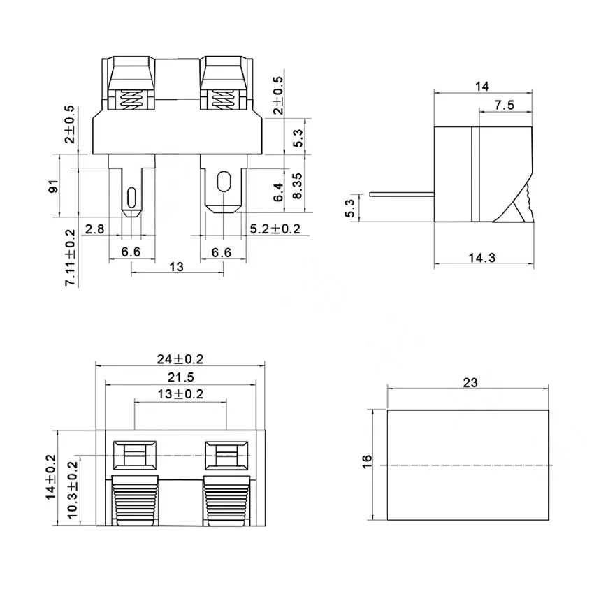 Cltgxdd 1 шт. 2 детской клеммы нагрузка на гнездо пружина звуковые зажим для розетки