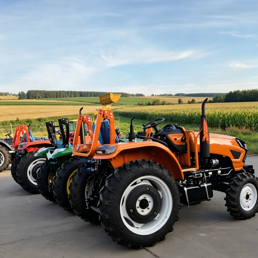 Фото Сельскохозяйственный колесный трактор 50 л.с. 4WD для малых семейных фермерских хозяйств №3