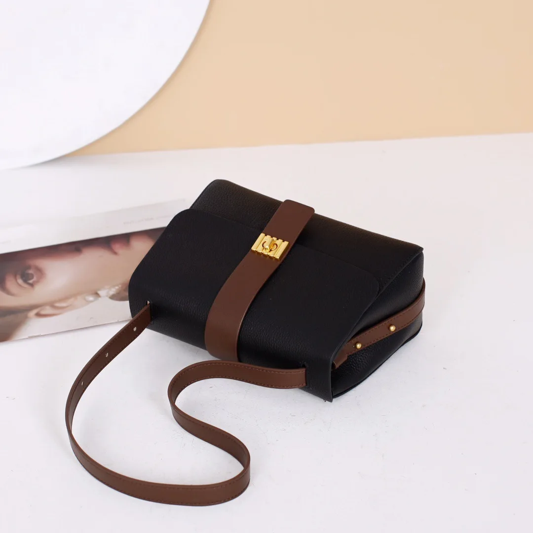 Fashion Ladies Shoulder Bags Real Cowhide Leather Simple Style Generous Design Casual Large Crossbody Purses and Handbags Soft